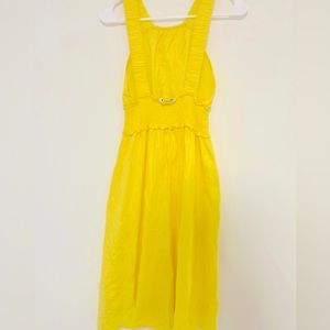 Zara yellow cocktail dress